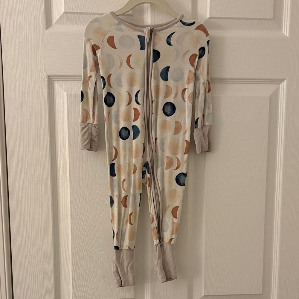 Little Sleepies Celestial Kids One Piece in Cream and Blue